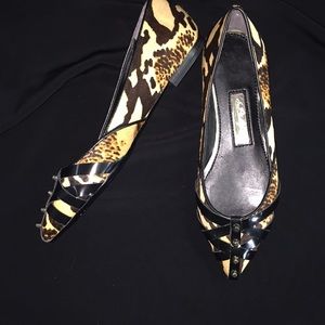 Boutique 9 Natural pony hair flat point toe New